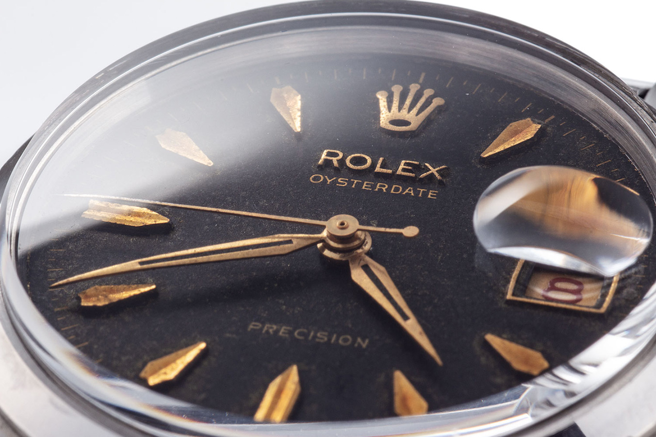 ロレックス オイスターデイト Ref.6494 ステンレス ブラック