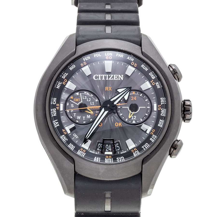 シチズン CITIZEN プロマスター サテライトウェーブ エア H909-S084857 グレー チタン ソーラー メンズ 腕時計