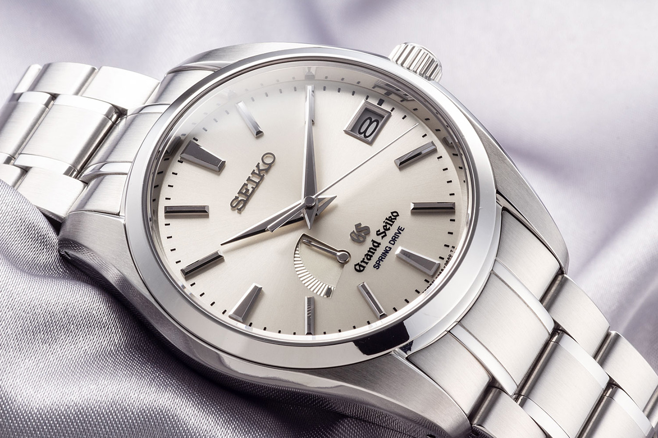 グランドセイコー GRAND SEIKO GS 9R65-0AA0 SBGA001 時計 メンズ ブランド スプリングドライブ デイト 自動巻き AT ステンレス SS シルバー 磨き済み