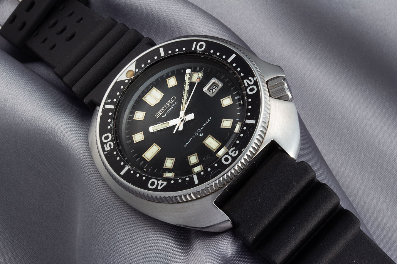 訳あり セイコー SEIKO 6105-8110 セカンドダイバー デイト 自動巻き メンズ _755238