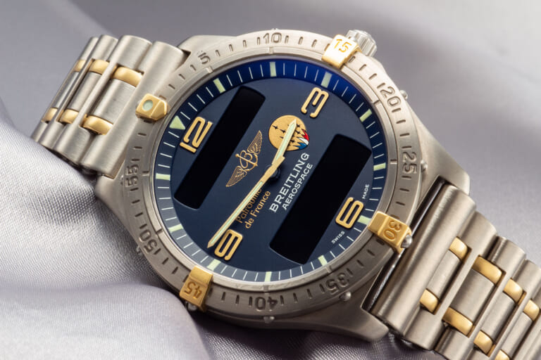 ブライトリング BREITLING F56062 エアロスペース デイト クォーツ メンズ 保証書付き_761898