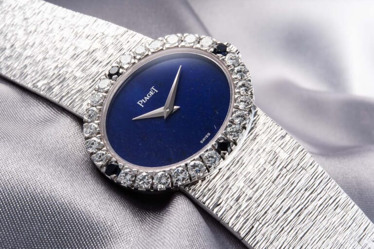 ピアジェ エクストリームリー レディ [9804A6] K18WG ラピスラズリダイヤル ダイヤモンド/サファイヤベゼル レディース腕時計