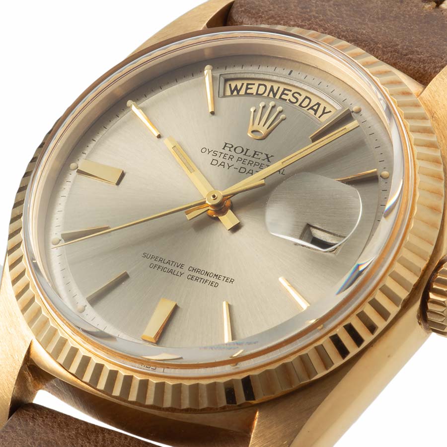 ロレックス デイデイト アンティーク 1803 YG/革 腕時計 自動巻き