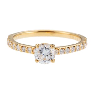 ノーブランド ソリテールダイヤモンドリング YG