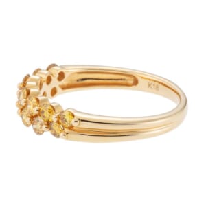 ノーブランド ナチュラルイエローダイヤモンドリング YG