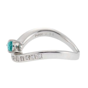 ノーブランド マーキースカットパライバトルマリンリング PT900