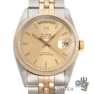 チューダー/チュードル オイスタープリンス デイトデイ Ref.94613 コンビ(SS/YG/YGP) 1992年 ヴィンテージ メンズ 腕時計