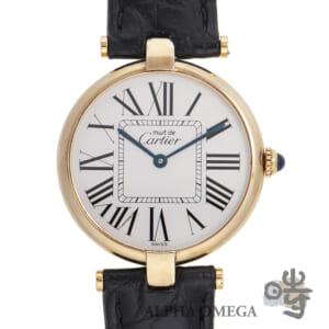 カルティエ マストヴァンドーム LM オパラン Ref.W1005454 ヴェルメイユ 1990年代 ヴィンテージ メンズ 腕時計