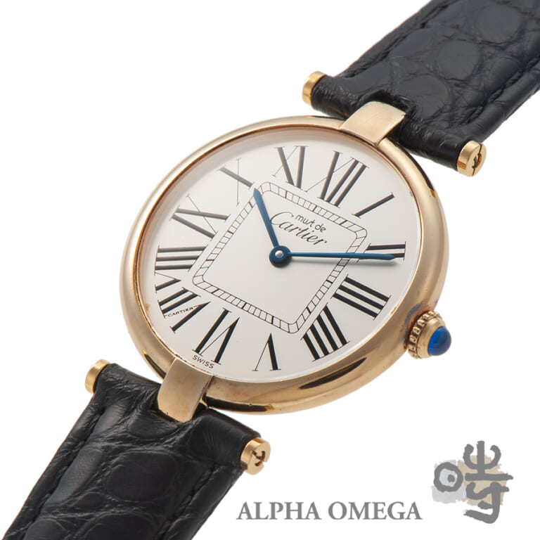 カルティエ マストヴァンドーム LM オパラン Ref.W1005454 ヴェルメイユ 1990年代 ヴィンテージ メンズ 腕時計