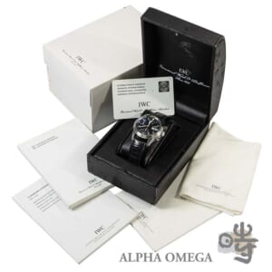 IWC インターナショナル ウォッチ カンパニー メカニカル フリーガー クロノグラフ Ref.3706-003/IW370603 SS ブラック 2000年代 ヴィンテージ メンズ 腕時計