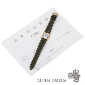 カルティエ タンクルイカルティエ クォーツ LM Ref.88105 ゴールド(YG) 1980年代 ファクトリー文字盤 ヴィンテージ メンズ 腕時計