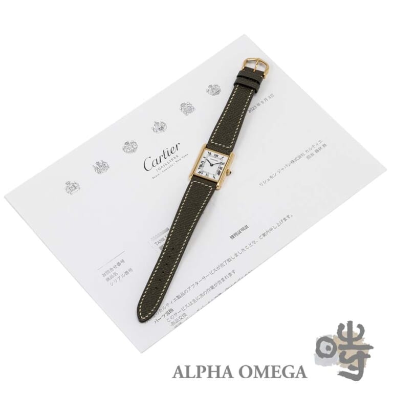 カルティエ タンクルイカルティエ クォーツ LM Ref.88105 ゴールド(YG) 1980年代 ファクトリー文字盤 ヴィンテージ メンズ 腕時計