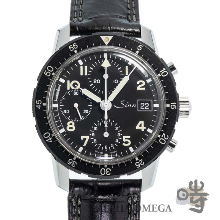 ジン パイロットクロノグラフ 手巻 Ref.103.B スチール (SS) 1980年代 ヴィンテージ メンズ 腕時計