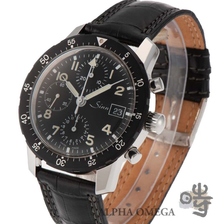 ジン パイロットクロノグラフ 手巻 Ref.103.B スチール (SS) 1980年代 ヴィンテージ メンズ 腕時計