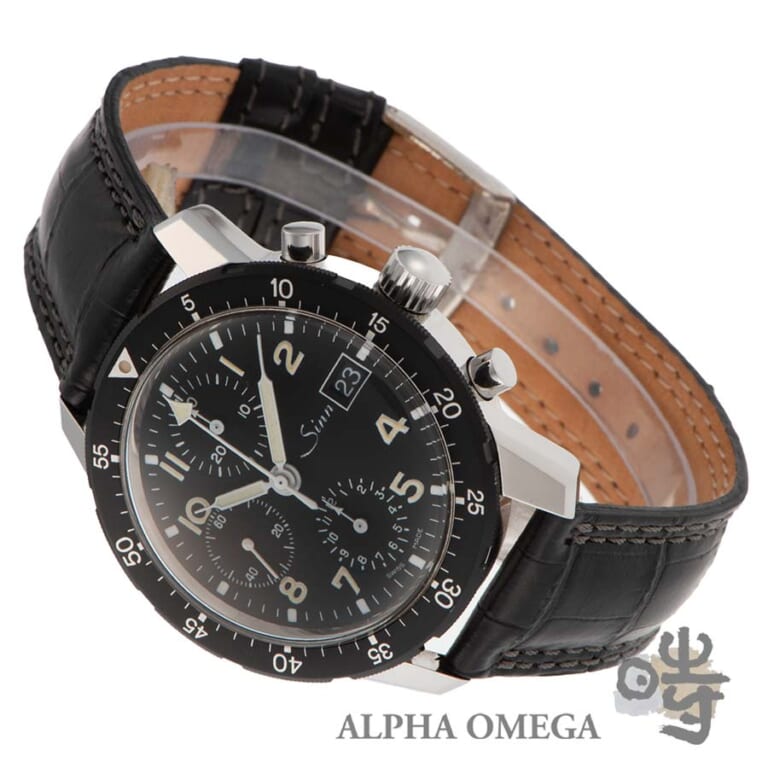 ジン パイロットクロノグラフ 手巻 Ref.103.B スチール (SS) 1980年代 ヴィンテージ メンズ 腕時計