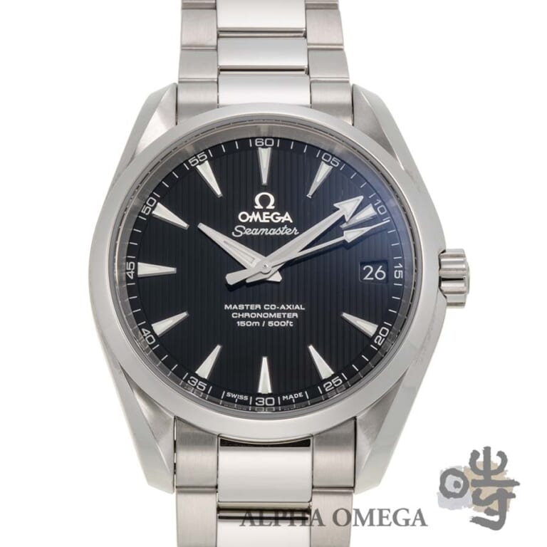 オメガ シーマスターアクアテラマスターコーアクシャル ブラック Ref.231.10.39.21.01.002 スチール(SS) 2014年 メンズ 腕時計