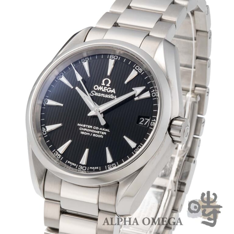 オメガ シーマスターアクアテラマスターコーアクシャル ブラック Ref.231.10.39.21.01.002 スチール(SS) 2014年 メンズ 腕時計
