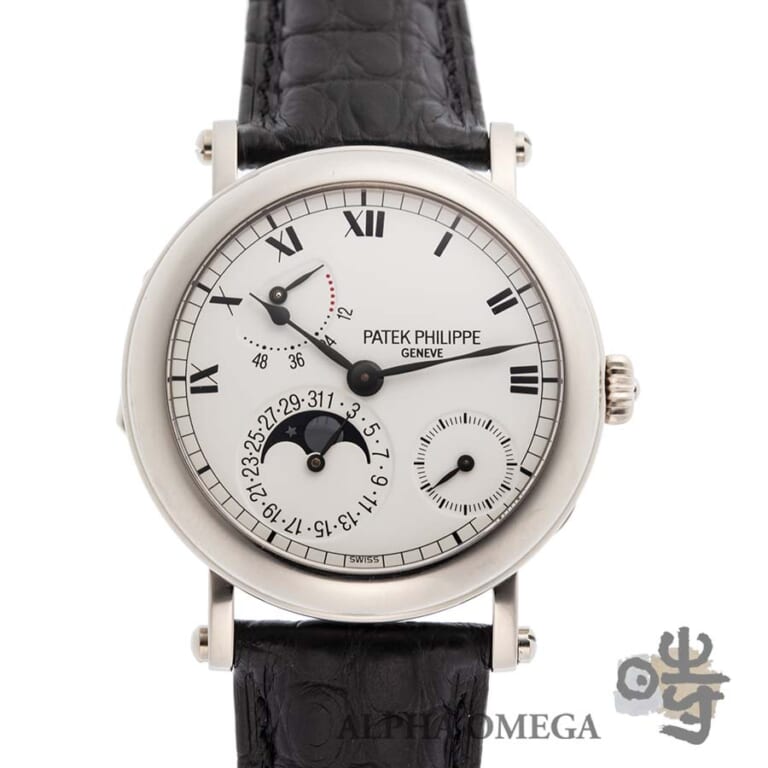 パテック フィリップ カラトラバ オフィサー プチコンプリケーション Ref.5054G-001 ゴールド(WG) 2003年 メンズ 腕時計