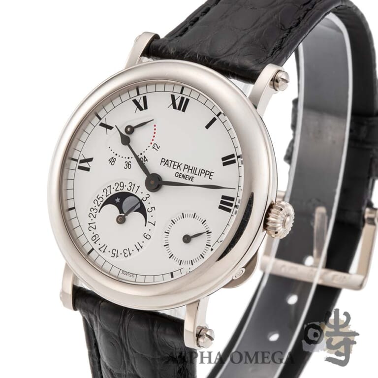 パテック フィリップ カラトラバ オフィサー プチコンプリケーション Ref.5054G-001 ゴールド(WG) 2003年 メンズ 腕時計