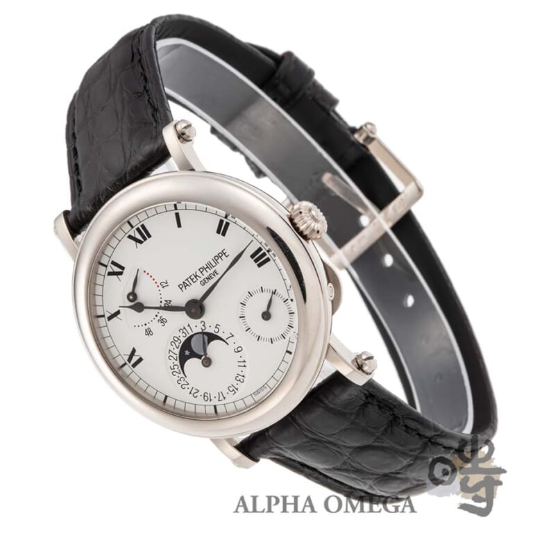 パテック フィリップ カラトラバ オフィサー プチコンプリケーション Ref.5054G-001 ゴールド(WG) 2003年 メンズ 腕時計