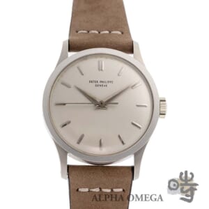 パテック フィリップ ビッグ カラトラバ エナメル象嵌 Ref.570 ゴールド(WG) 1960年 ヴィンテージ メンズ 腕時計