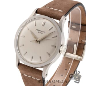 パテック フィリップ ビッグ カラトラバ エナメル象嵌 Ref.570 ゴールド(WG) 1960年 ヴィンテージ メンズ 腕時計