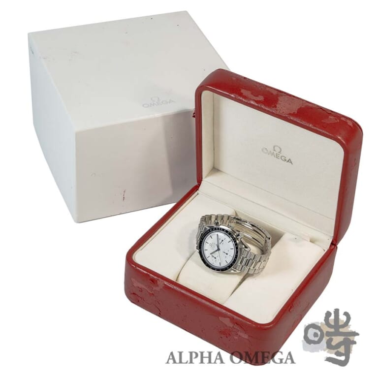 オメガ スピードマスター オートマチック/リデュースド オールホワイト 丸井限定 Ref.3510.20 1990年 メンズ 腕時計