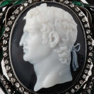 アンティーク 18世紀　アウグストゥスカメオ　ペストリーニ作