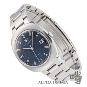 IWC インターナショナル ウォッチ カンパニー オールドインター オーバル ワンピースケース ブルーカモフラージュ/マーブル Ref.815 Cal.8541B スチール(SS) 1973年 211番 ヴィンテージ メンズ 腕時計