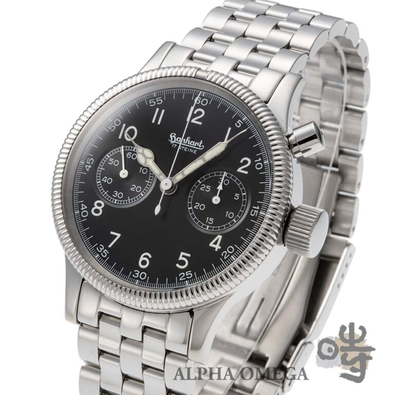 ハンハルト ワンプッシュクロノグラフ Ref.141.705.010 スチール(SS) 2004年 メンズ 腕時計