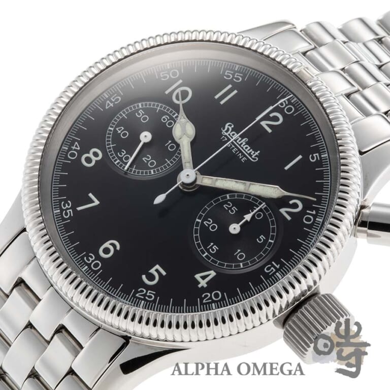 ハンハルト ワンプッシュクロノグラフ Ref.141.705.010 スチール(SS) 2004年 メンズ 腕時計