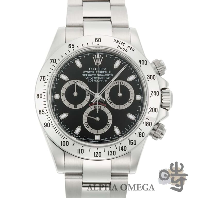 ロレックス コスモグラフ デイトナ Ref.116520 スチール(SS) ブラック 2004年 F番 細針 メンズ 腕時計