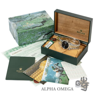 ロレックス デイトジャスト Ref.16233 コンビ(SS/YG) ブラックタペストリーダイアル T番 1996年 ヴィンテージ メンズ 腕時計