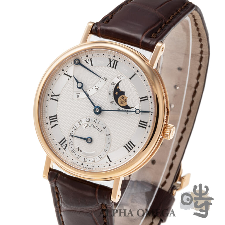 ブレゲ クラシック パワーリザーブ ムーンフェイズ Ref.3137BR/11/986 1990年代 彫金ムーブメント ヴィンテージ メンズ 腕時計