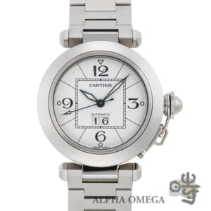 カルティエ パシャC ビックデイト Ref.W31055M7 スチール(SS) 2000年代 メンズ 腕時計
