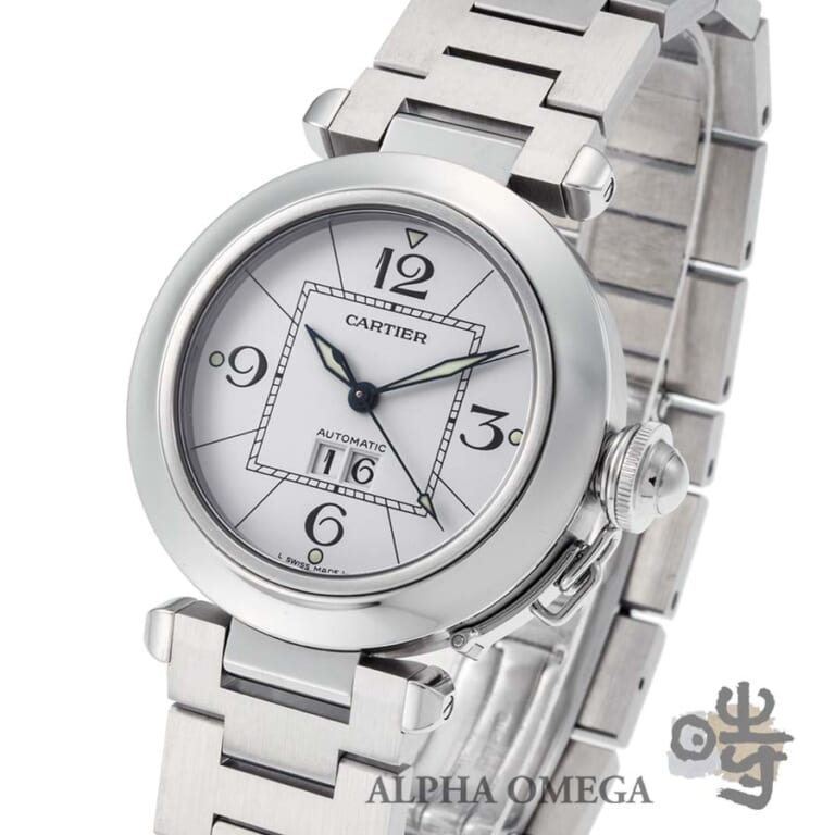 カルティエ パシャC ビックデイト Ref.W31055M7 スチール(SS) 2000年代 メンズ 腕時計
