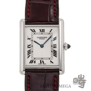 カルティエ CPCP タンク ルイカルティエ プラチナ(Pt) LM Ref.W1528351 2000年代 デプロイヤントバックル ヴィンテージ メンズ 腕時計