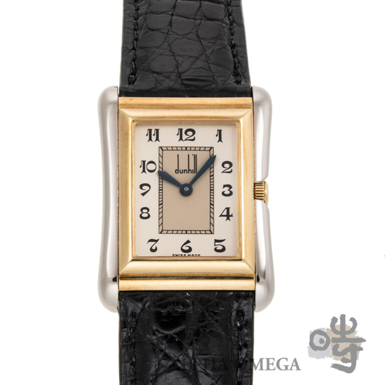 ダンヒル センテナリー フレアードケース ゴールド(YG/WG) 1980年代 250個限定 メンズ 腕時計