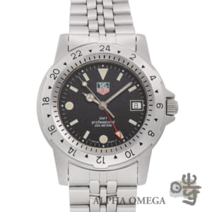 タグホイヤー ダイバー 1500シリーズ GMT Ref.159.306 スチール(SS) 1990年代 メンズ 腕時計