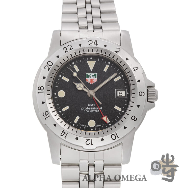 タグホイヤー ダイバー 1500シリーズ GMT Ref.159.306 スチール(SS) 1990年代 メンズ 腕時計