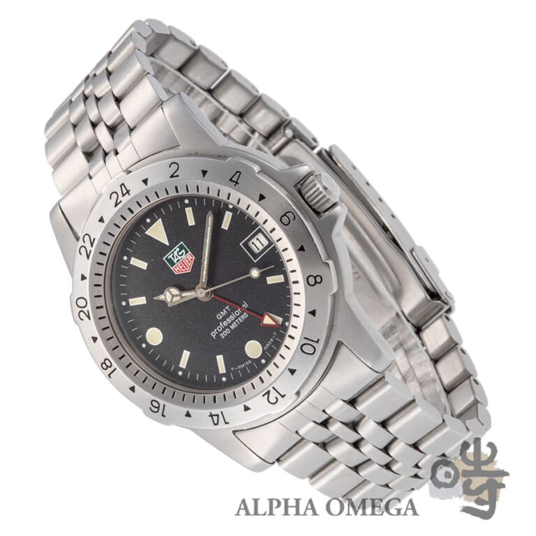 タグホイヤー ダイバー 1500シリーズ GMT Ref.159.306 スチール(SS) 1990年代 メンズ 腕時計
