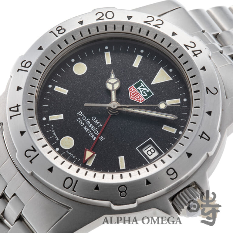 タグホイヤー ダイバー 1500シリーズ GMT Ref.159.306 スチール(SS) 1990年代 メンズ 腕時計