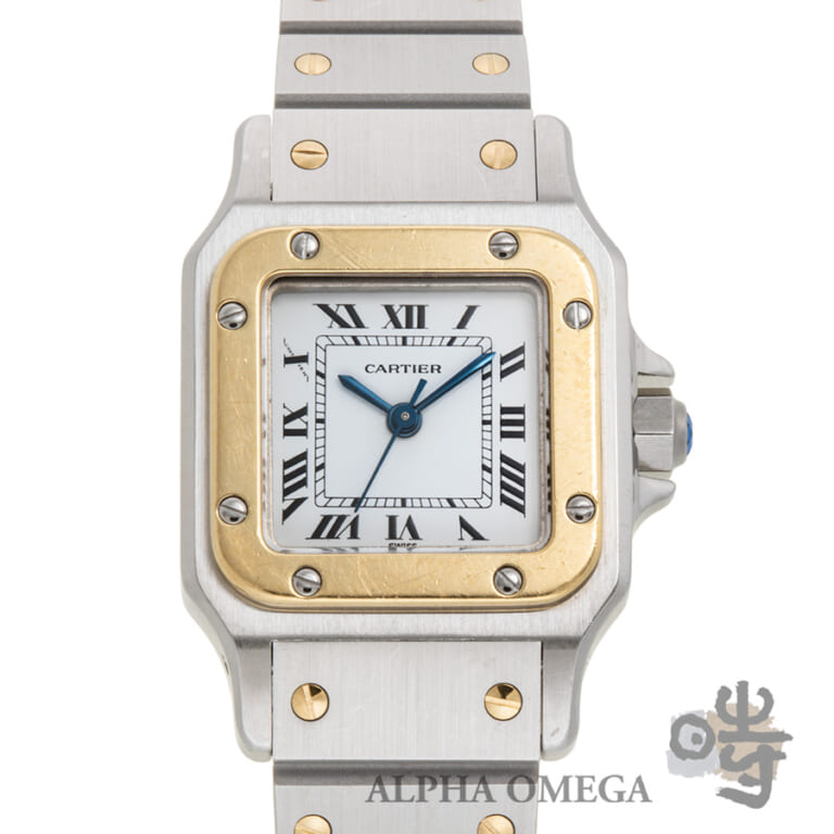 カルティエ サントス カレ/スクエア SM Ref.0902 コンビ(SS/YG) 1980年代 ヴィンテージ レディース 腕時計