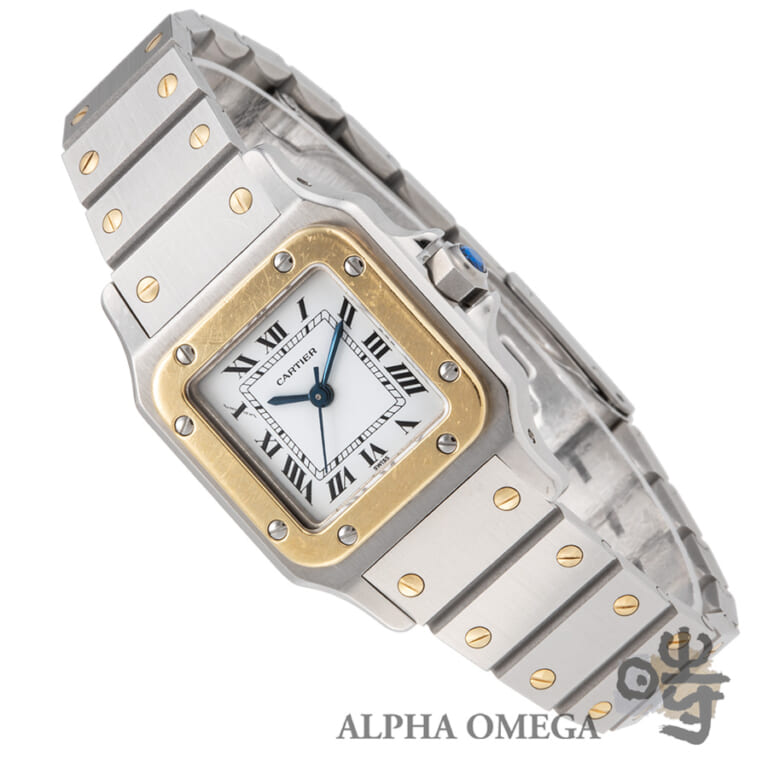 カルティエ サントス カレ/スクエア SM Ref.0902 コンビ(SS/YG) 1980年代 ヴィンテージ レディース 腕時計