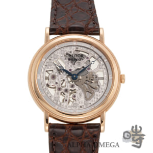 セイコー クレドール メカニカル スケルトン Ref.GZBD006 Cal.6899 ゴールド(PG) 1999年 25周年記念25個限定 ヴィンテージ メンズ 腕時計