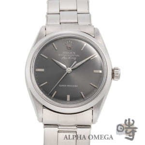ロレックス エアキング スーパープレシジョン Ref.5500 スチール(SS) グレーダイアル 1964/1963年 974番 ヴィンテージ メンズ 腕時計