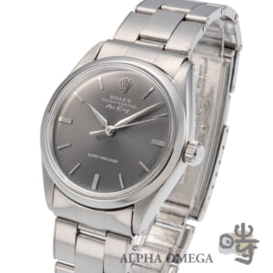 ロレックス エアキング スーパープレシジョン Ref.5500 スチール(SS) グレーダイアル 1964/1963年 974番 ヴィンテージ メンズ 腕時計