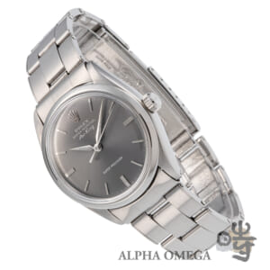 ロレックス エアキング スーパープレシジョン Ref.5500 スチール(SS) グレーダイアル 1964/1963年 974番 ヴィンテージ メンズ 腕時計