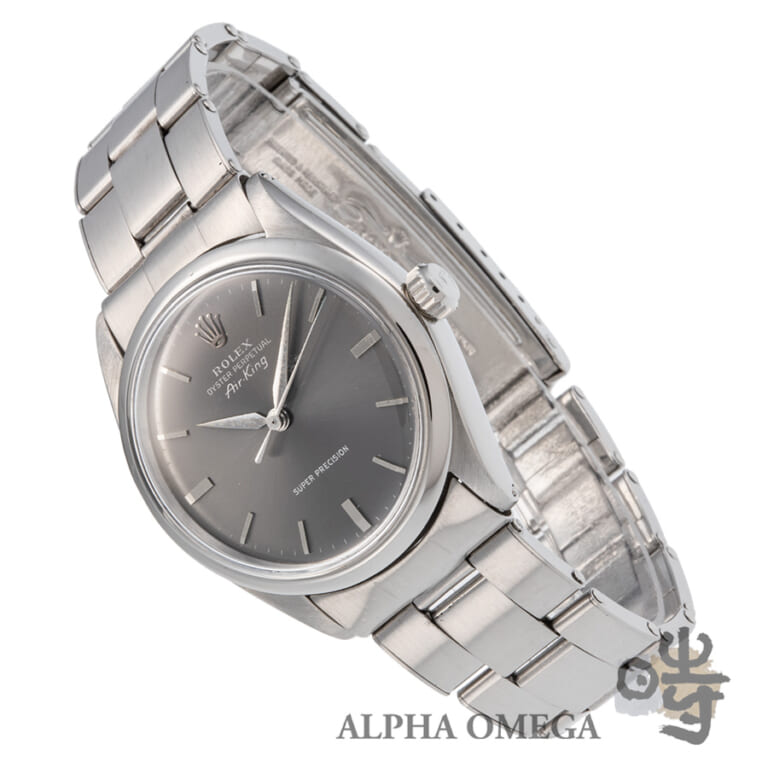 ロレックス エアキング スーパープレシジョン Ref.5500 スチール(SS) グレーダイアル 1964/1963年 974番 ヴィンテージ メンズ 腕時計