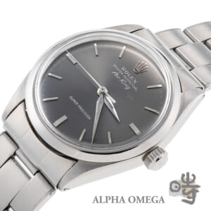ロレックス エアキング スーパープレシジョン Ref.5500 スチール(SS) グレーダイアル 1964/1963年 974番 ヴィンテージ メンズ 腕時計